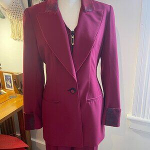 Criscione New York XS petite red retro suit